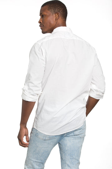 Men's Poplin White Shirt