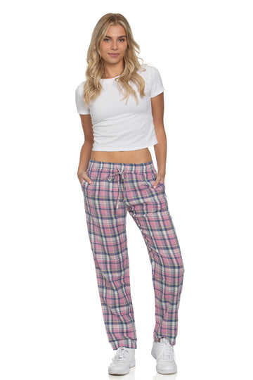 The Pajama Pant Carnation Plaid Cotton