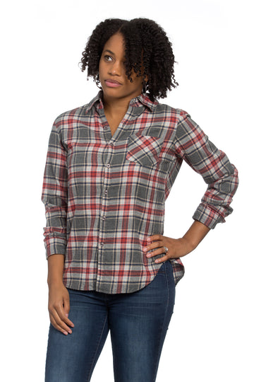 Naomi Shirt Apple Plaid Flannel
