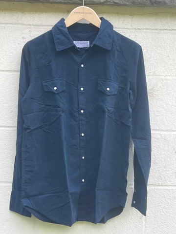 Western Shirt Peri Navy Cord