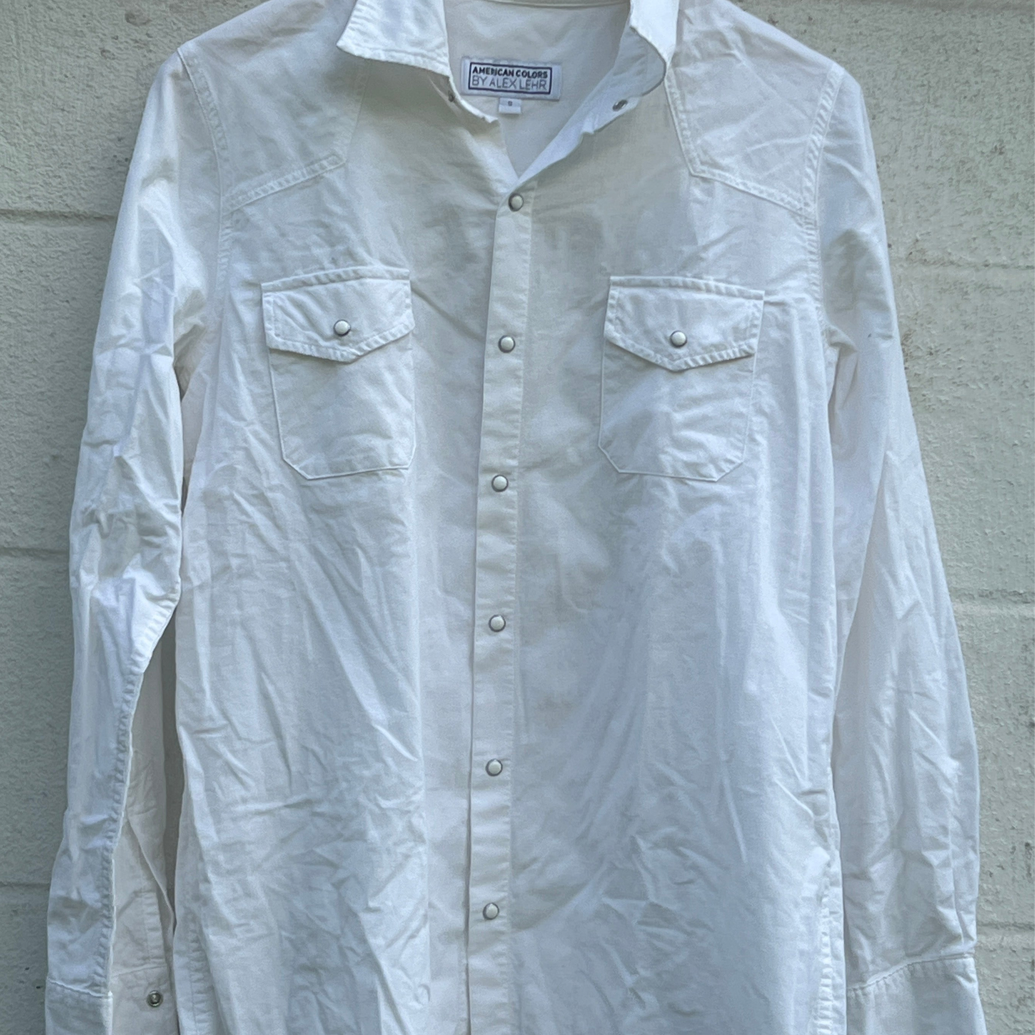 Western Shirt Peri White Cord