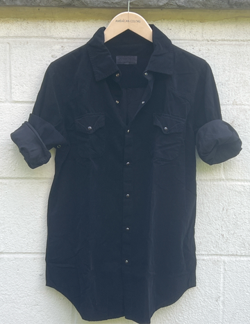 Western Shirt Black Cord