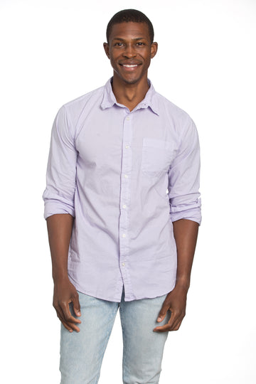 Men's Poplin Lavender Shirt