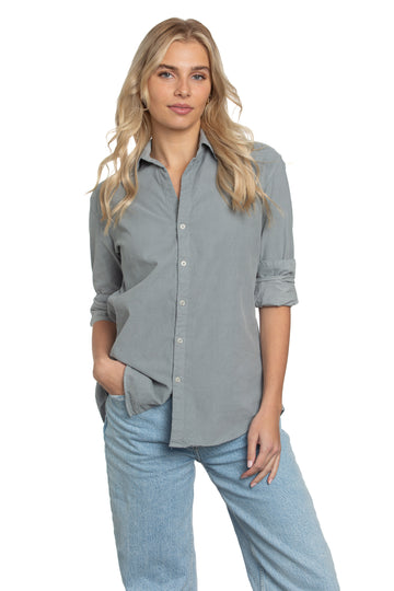 Summerland Shirt in Gray Dawn Cord