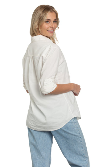 Summerland Cord Shirt in White