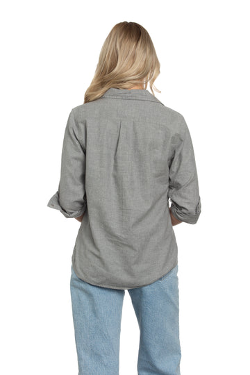 Western Shirt Gray Flannel