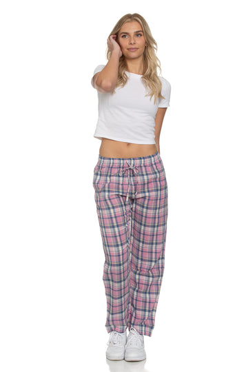 The Pajama Pant Carnation Plaid Cotton