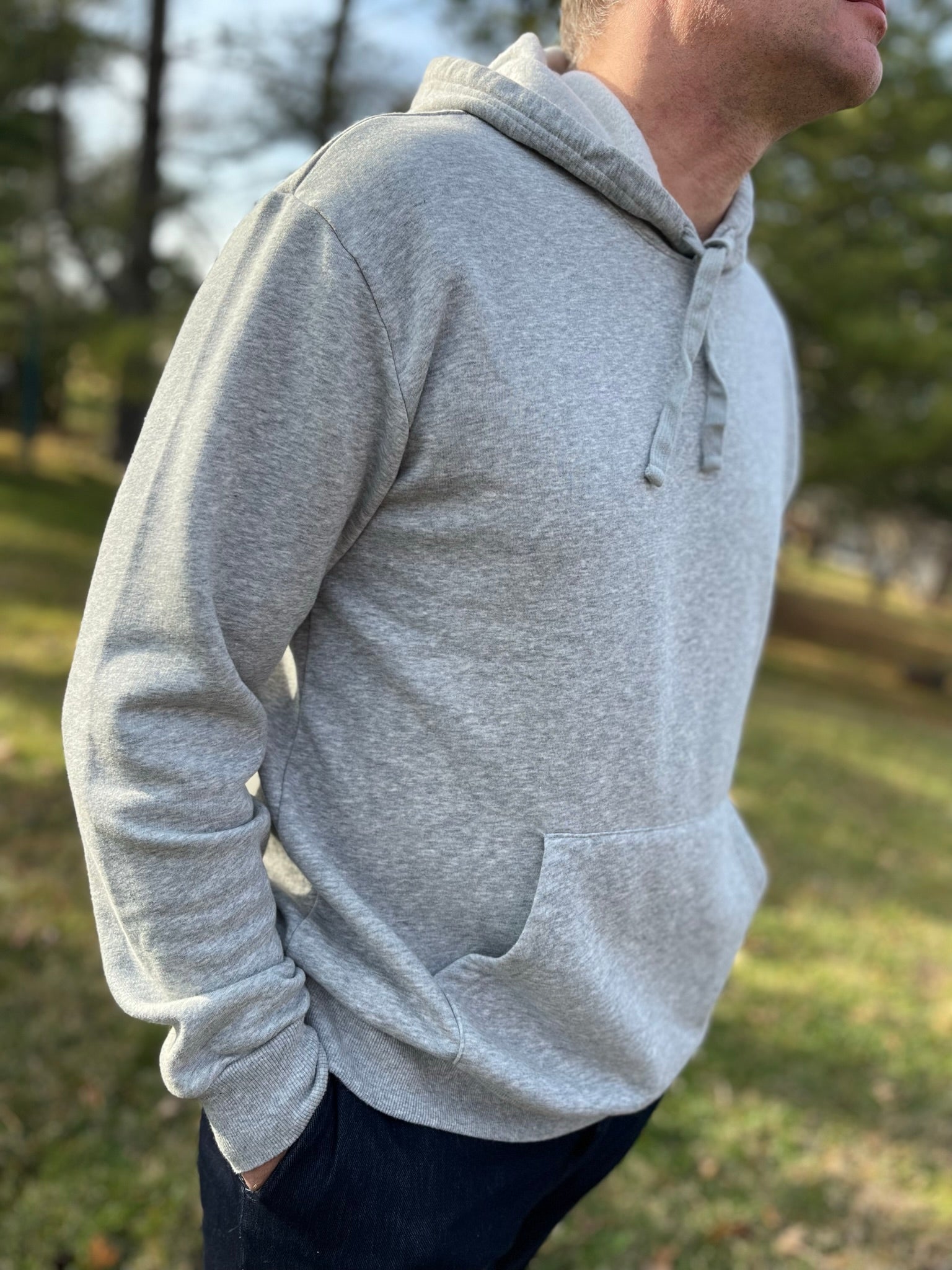 Classic Pullover Hoodie in Gray