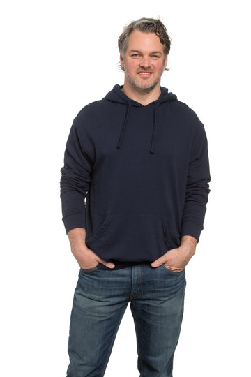 French Terry Hoodie Navy
