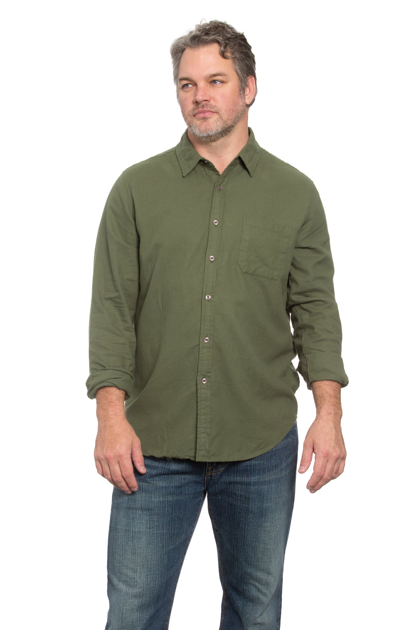 Men's Army Flannel Shirt