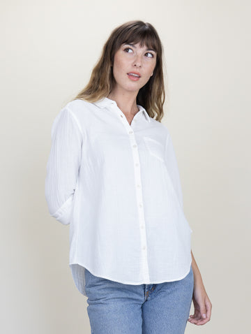 Naomi Shirt White Gauze